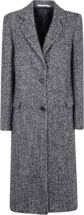 Tagliatore Cappotto Amanda con motivo a spina di pesce - Grigio