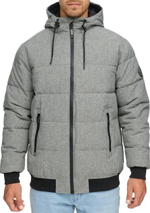 Indicode Bomberjacke INDICODE INGabrio, Herren, Gr. XXL, charcoal, Web, Obermaterial: 100% Polyester, unifarben, regular fit, Jacken Bomberjacke