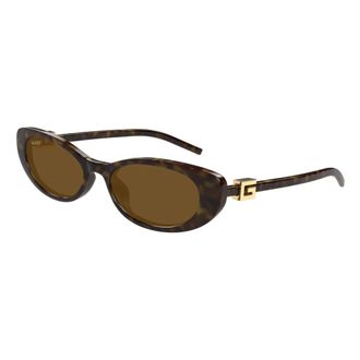 Gucci Gg1680S Zonnebril - Dames - Accessoires - Bruin - Maat: 52 MM Nylon