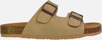 XY London Womens XY London Womens/Ladies Star Double Strap Buckle Summer Flat Sandals - Brown - Size: 8