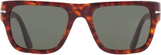 Persol Green Square Unisex Sunglasses PO3348S 24/31 55