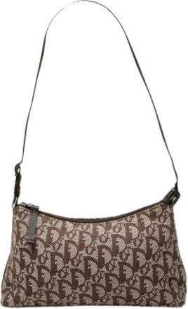 Dior Borsa a spalla Pre-owned in tela - - Pre-owned - Donna - Marrone - ONE SIZE
