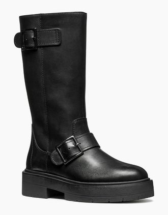 Geox Womens Geox D Spherica EC7 Leather Womens Black Boots - Size: 7.5