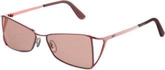 Retro Superfuture ANAKI CHROMATIC BORDEAUX SI1 Womens Sunglasses Burgundy Size 53