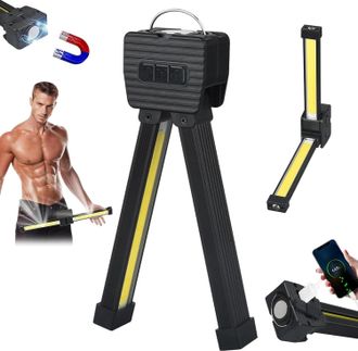 OEM L&aacute;mpara De Gimnasio, L&aacute;mpara De Pose Magn&eacute;tica, L&aacute;mpara De Trabajo Magn&eacute;tica Plegable De 180 Grados, L&aacute;mpara De Pose Para Gimnasio, Interruptor De Ate