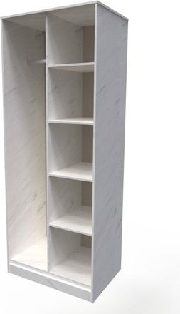 Welcome Furniture Harare Ready Assembled Open Wardrobe - Marble - Welcome Furniture | TJ Hughes