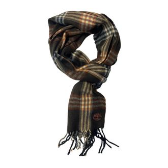Timberland Quadri Check Scarf - female - Timberland - Winter Scarves - Brown - ONE SIZE - Accessories