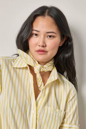 Lilla P Womens Cotton Bandana In Sunflower Stripe