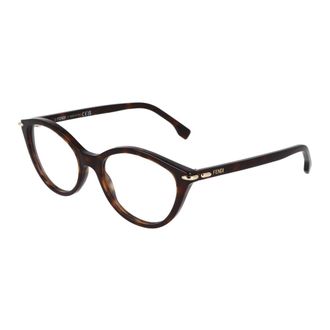 Fendi Glasses, unisex, Brown, Size: 53 MM Optical Frame