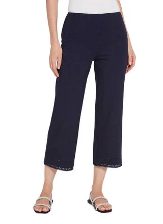 Lyss&eacute; Sienna Wide Leg Crop Pant In True Navy