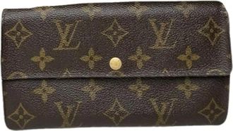 Louis Vuitton Pre-owned Wallets, female, Brown, Size: ONE SIZE Pre-owned Leather Wallet