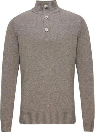 Gentiluomo Ronde hals gebreid - Heren - Truien - Beige - Maat: L