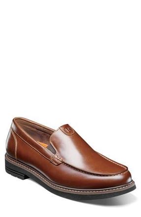 Nunn Bush Owen II Moc Slip-On Loafer - Wide Width Available in Cognac at Nordstrom Rack, Size 11.5