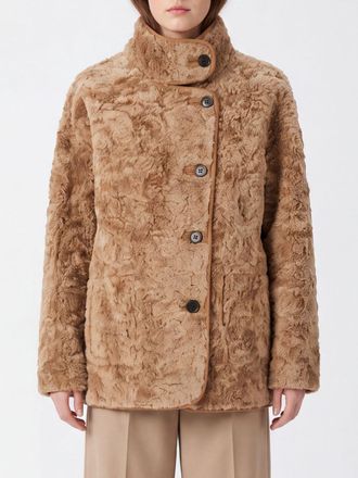 Low Classic Cappotto shearling reversibile in pelliccia sintetica con collo alto