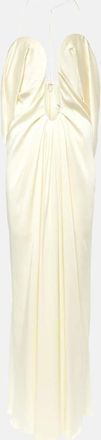 Victoria Beckham Cutout crepe satin gown