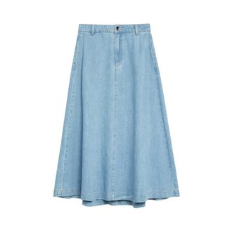 Comma A-lijn spijkerrok - Dames - Rokken - Blauw - Maat: L Denim