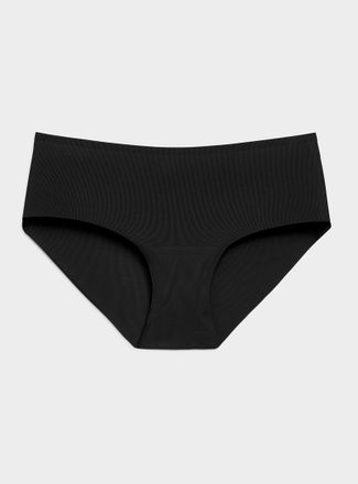 Miiyu Womens Mini-rib laser-cut classic brief Recycled nylon