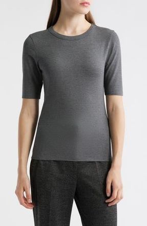 BOSS Efita Short Sleeve T-Shirt in Walnut Ash Melange at Nordstrom Rack, Size X-Small