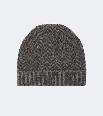 Gabriela Hearst Porta herringbone cashmere beanie