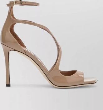 Jimmy Choo London azia sandals open toe stiletto patent