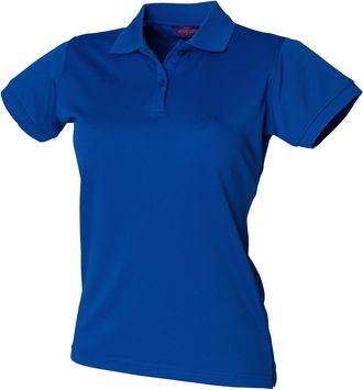 Henbury Womens/Ladies Coolplus Fitted Polo Shirt (S) (Royal)