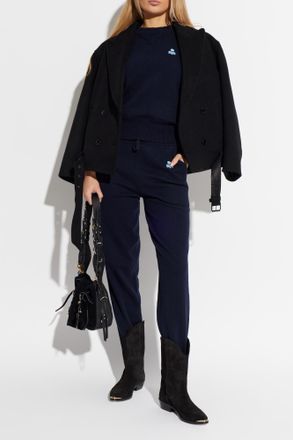 Isabel Marant Kira Trousers, Womens, Navy Blue