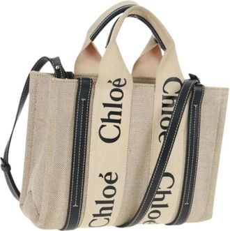 Chlo&eacute; Pre-owned Hand Bag - Dames - Vintage Shopper - Beige - ONE Size - Leer - Vintage