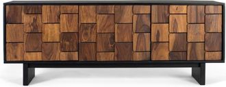 Giner&Colomer Mueble tv 3 puertas fabricado en madera de mango