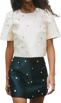 Hunter Bell Olivia Top In Ivory