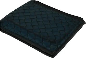 Bottega Veneta Intrecciato leren portemonnee - Blauw