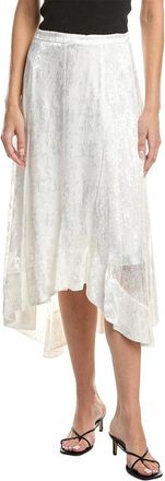 3.1 Phillip Lim Abstract Textured Devore Asymmetric Silk-Blend Dress