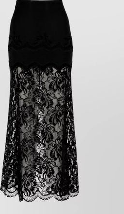 Paco Rabanne high waist skirt lace detailing