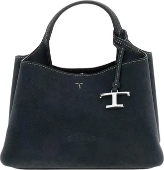 Tod's Dark Blue T-Timeless Mini Tote