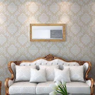 Berkfield Home Wall Mirror Baroque Style 100x50 cm Gold