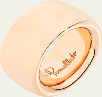 POMELLATO 18k Rose Gold ICONICA Maxi Band Ring