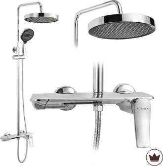 Rea Juego De Ducha Rea Vision Chrome