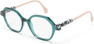 Face &agrave; Face Blauw Optisch Montuur voor Dagelijks Gebruik - Dames - Brillen - Blauw - 50 MM - Accessoires