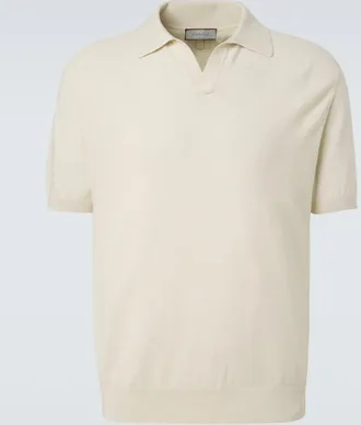 Canali Cotton and silk polo shirt