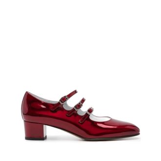 Carel Kina Patent Leather Mary-Jane Pumps - female - Carel - Pumps - Red - 7 UK - Shoes