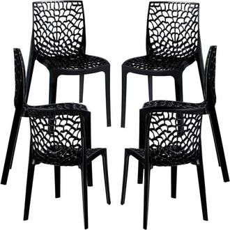 Regalos Miguel Regalos Miguel - Packs Sillas Comedor - Pack 6 Sillas Root - Negro