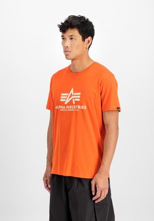 Alpha Industries T-Shirt ALPHA INDUSTRIES Basic T-Shirt BL, Herren, Gr. XXL, orange (boost orange), Obermaterial: 100% Baumwolle, Shirts T-Shirt
