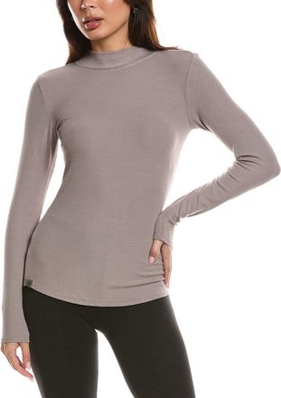 Barefoot Dreams Malibu Collection Ultra Soft Rib Mock Neck Pullover