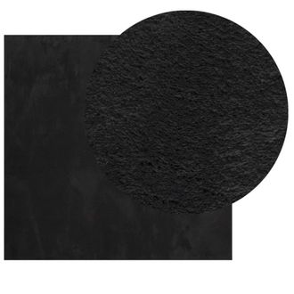 Berkfield Home Rug HUARTE Short Pile Soft & Washable Black 160x160 cm | Size: Medium