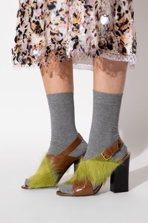 Marni Heeled Sandals, Womens, Brown