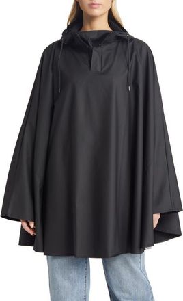 Rains Waterproof Cape in Black at Nordstrom, Size Large