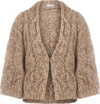 Brunello Cucinelli Sweaters Madreperla/Marrone+Camel