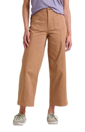 Toad & Co Womens Linden Wide Leg Pant in Tabac at Nordstrom, Size 12