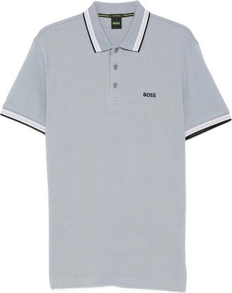 HUGO BOSS Paddy Logo-embroidered Tipped Polo Shirt