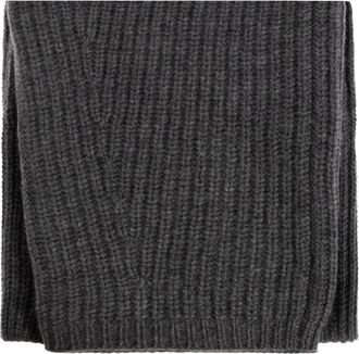 Lisa Yang Marseille Scarf - Heren - Wintersjaals - Grijs - ONE Size - Kasjmier - Accessoires