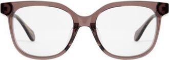 Mohala Eyewear Lahela 52mm Low Nose Bridge Medium Width Square Optical Glasses in Caribbean Conch /Clear Lenses at Nordstrom